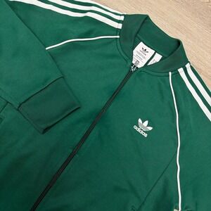 Adidas Originals SST Track Jacket Mens M Green Primeblue Trefoil Full Zip HC8626